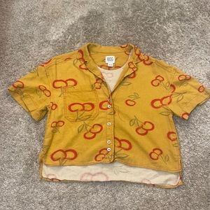 BDG urban outfitters cherry souvenir top size xs